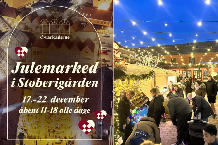 Julemarked i Støberigården i Hillerød Slotsarkaderne